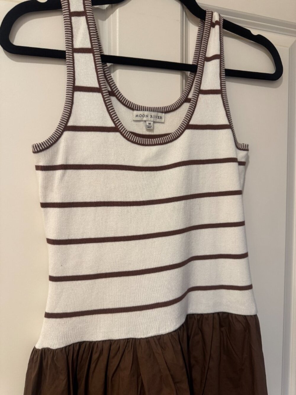 Moon River Striped Cotton Dress - Medium - Picture 3 of 6